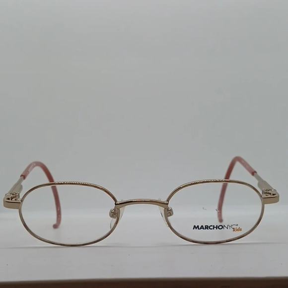 NWT MARCHON KIDS EYEGLASS FRAMES AVERY GOLD